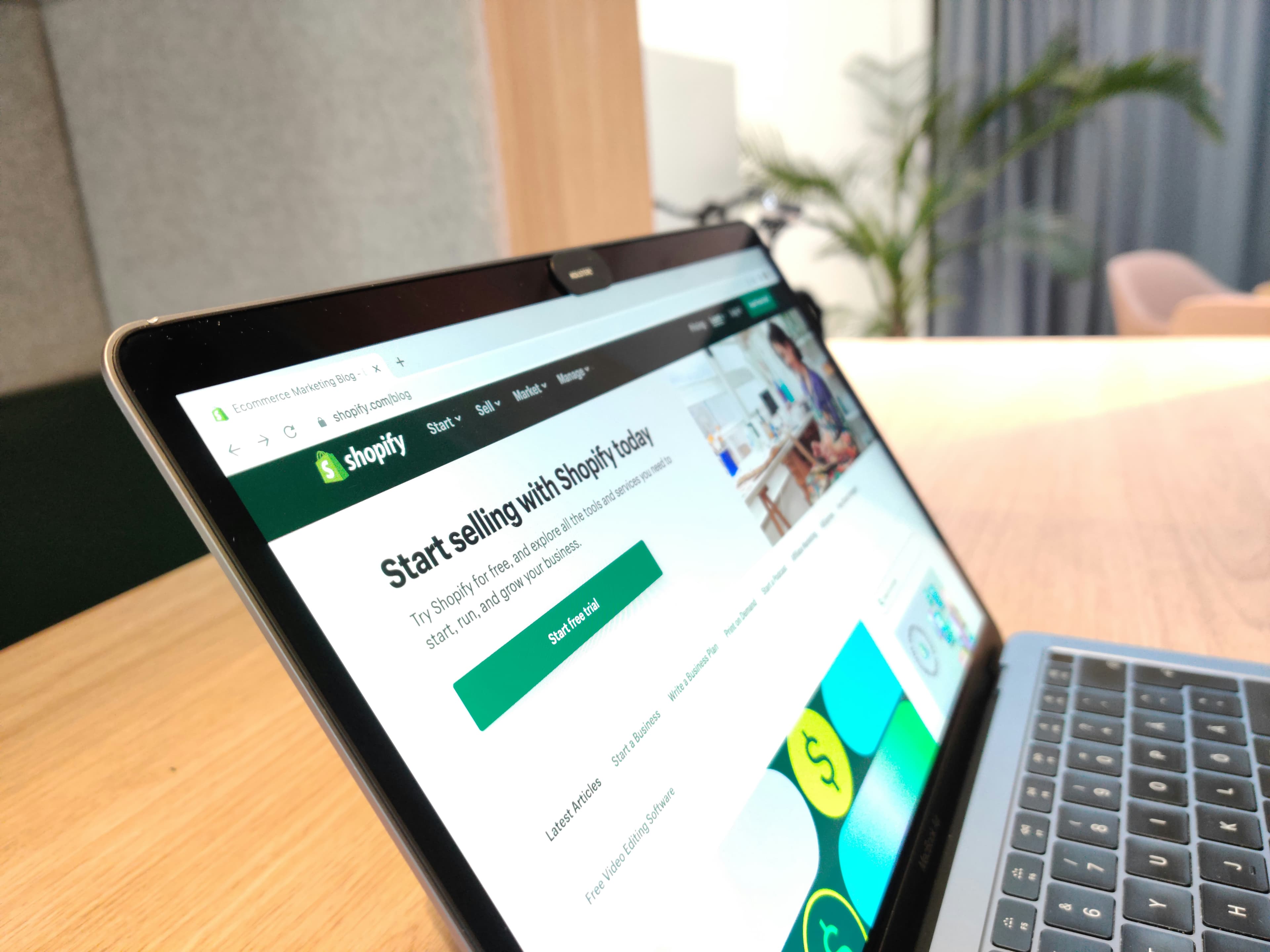 Shopify platform technical diagram showing AI integration points